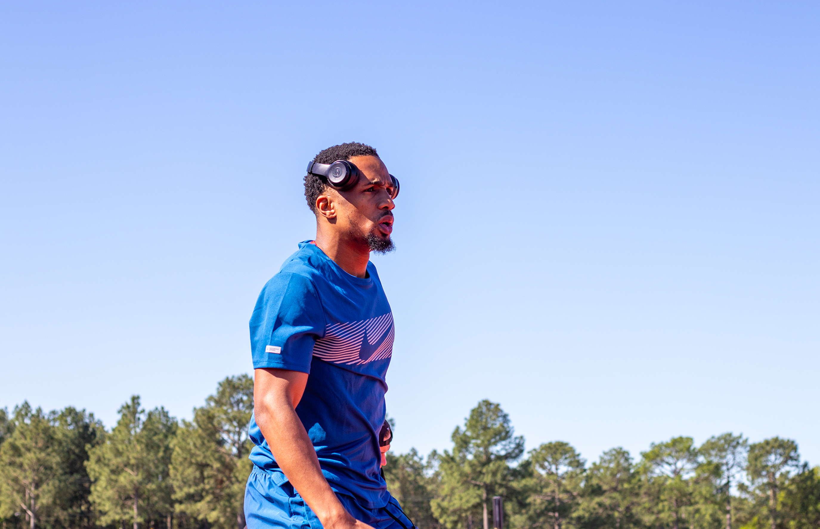 CJ Ujah British Olympic sprinter at Texas training camp